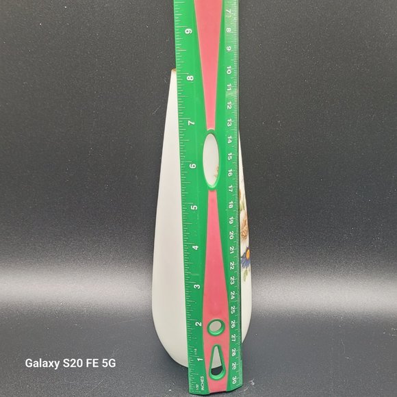 Vintage White Satin Frosted BUD Vase Made In Italy Flower Design 8” - Picture 8 of 8